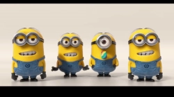 Animated Gif showing: Happy Birthday Minions - Gif Card