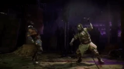 Animated Gif showing: Kabal vs Sub-Zero - Kabal's Fatality - Mortal Kombat 11