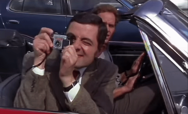 Animated Gif showing: Mr. Bean Thumbs Up