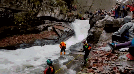Animated Gif showing: Successful Rescue. Well Done!