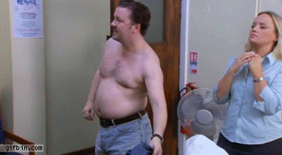 Animated Gif showing: You Know You're Fat When You Do This - LOL