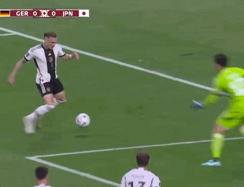 Animated Gif showing: World Cup 2022 - Germany vs Japan 1-2: Ilkay Gundogan's Penalty Goal
