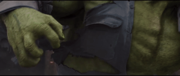 Animated Gif showing: Hulk - Avengers: Infinity War Movie