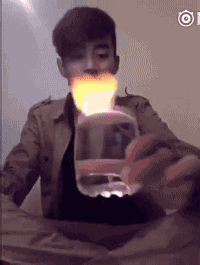 Animated Gif showing: Don't Try This At Home - LOL