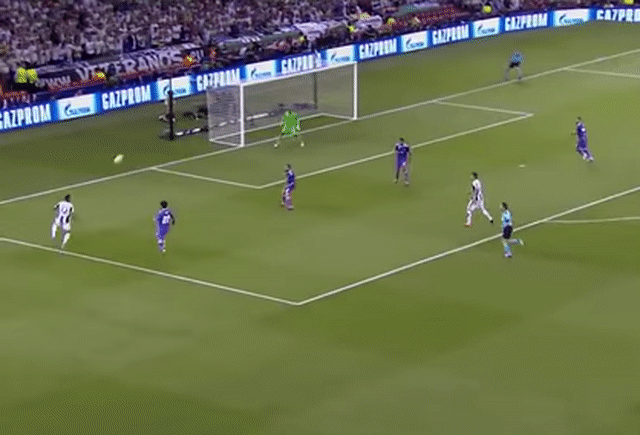 Animated Gif showing: Mario Mandzukic Goal vs Real Madrid - Champions League Final 2017
