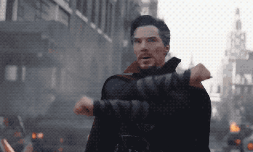 Animated Gif showing: Doctor Strange - Avengers: Infinity War Movie