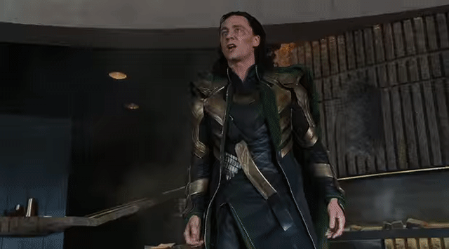 Animated Gif showing: Hulk vs Loki - Hulk Smashing Loki Scene - The Avengers Movie