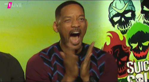 Animated Gif showing: Happy Will Smith :)