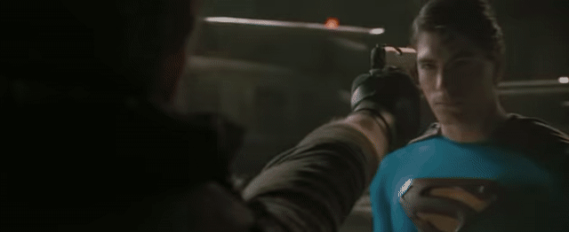 Animated Gif showing: Superman Returns - Bullet Scene - Animated GIF
