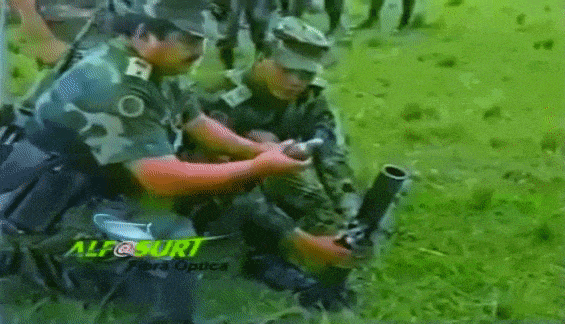 Animated Gif showing: Army Funny Launch Rocket Fail