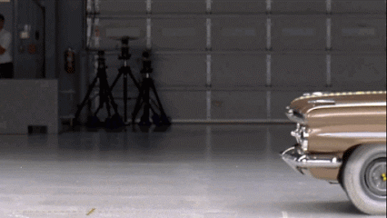 Animated Gif showing: Two Cars Crash Test