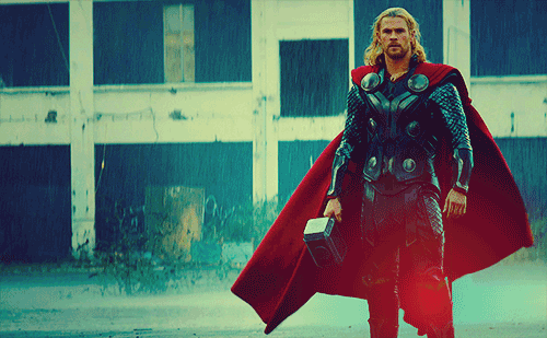 Animated Gif showing: Thor - The Superhero