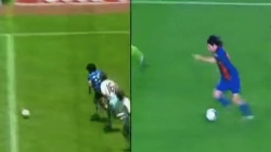 Animated Gif showing: Maradona vs Messi Goals Comparison